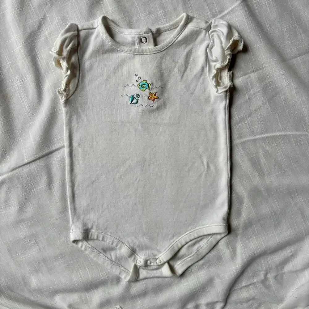 Vintage Y2K Gymboree Fish Onesie - Size 18-24M